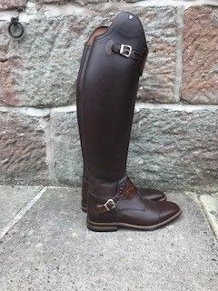 Cool riding boots Petrie Rome Fully Customised in Cow leather