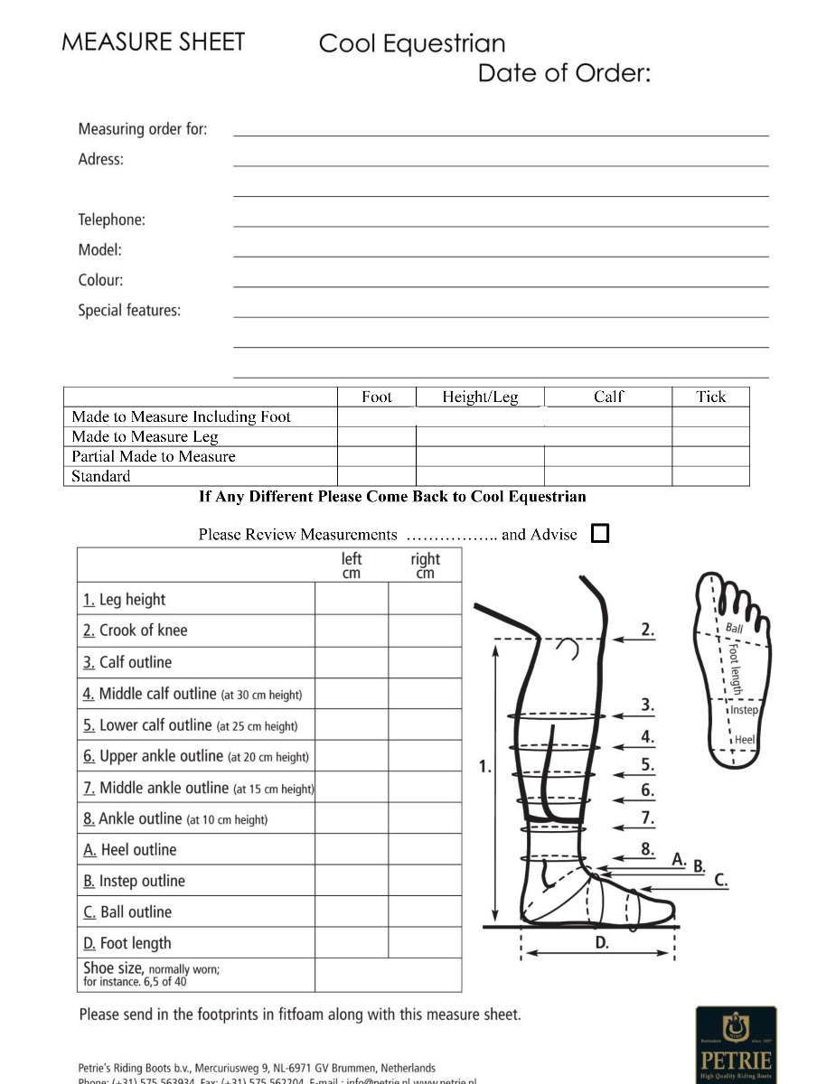 Boots Sizing Guide, Measure Boot Width